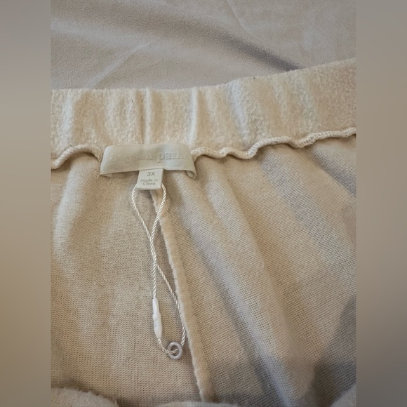 Adyson Parker Cream Pajama Joggers 3XL NWOT - Picture 3 of 5